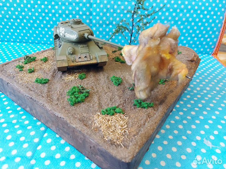Диорама танк Т34-85