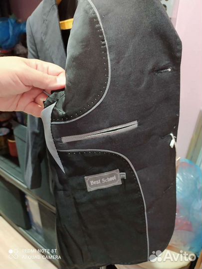 Пиджак школьный новый, р.140
