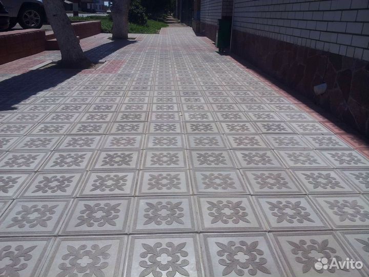 Плитка тротуарная Цветок с завода с доставкой