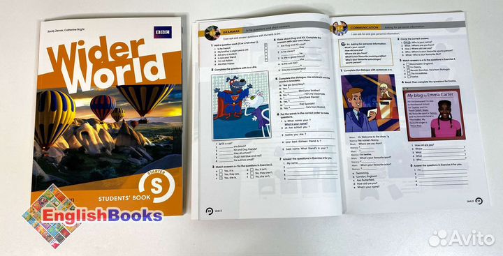 Wider world Starter комплект (SB,WB,CD ) новые