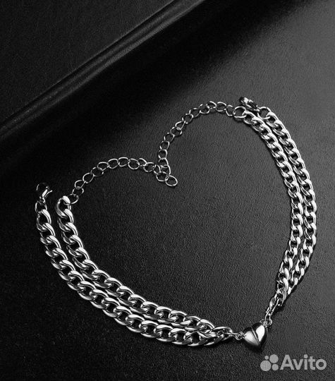 Серебряные парные браслеты