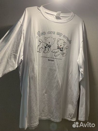 Белый лонгслив y2k