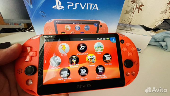 Sony ps vita slim neon orange прошита