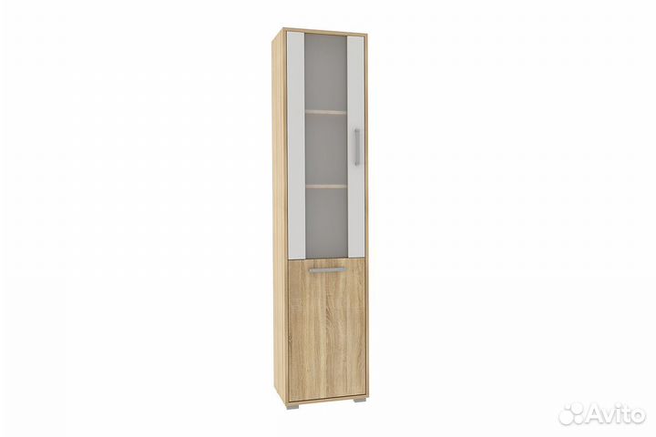 Лайт-2 Стеллаж дуб сонома/белый