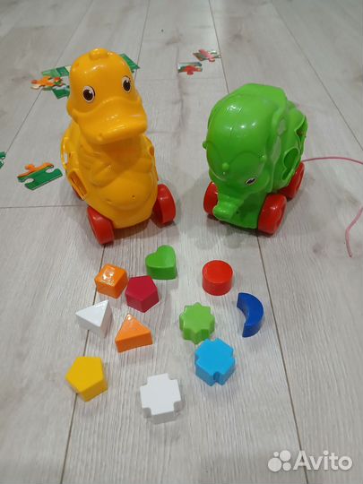 Слоник и утка с деталями