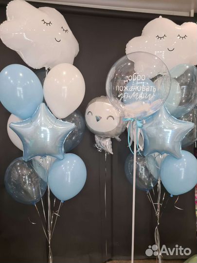Шарики на выписку из роддома. Шары на выписку
