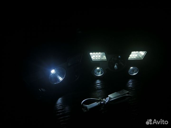 Налобный фонарик аккумуляторный