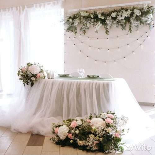 Скатерть на свадебный стол