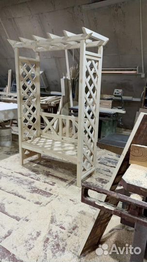 Пергола шпалера деревянная садовая для дачи