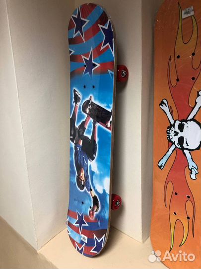 Скейтборд дерево. 78х20 см. колесо: PVC, 5 см