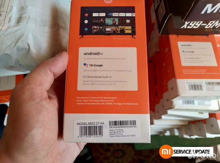 Приставка Xiaomi Mi TV stick 4K + 200 каналов