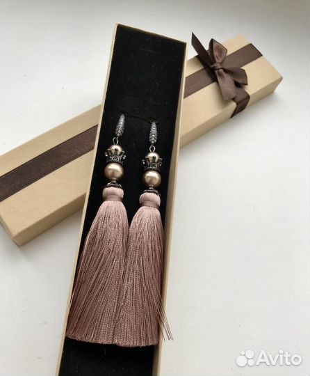 Серьги кисточки