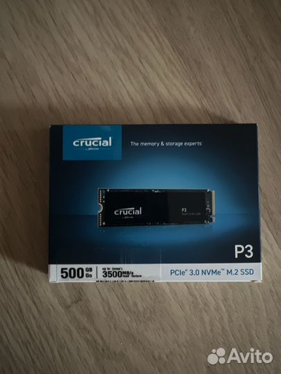 Crucial SSD m.2 3.0 NVMe