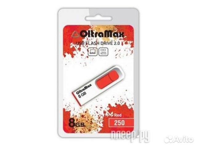 8Gb - OltraMax 250 OM-8GB-250-Red