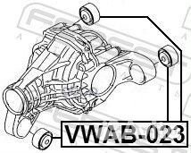 Сайлентблок audi Q7 07- дифф. vwab023 Febest