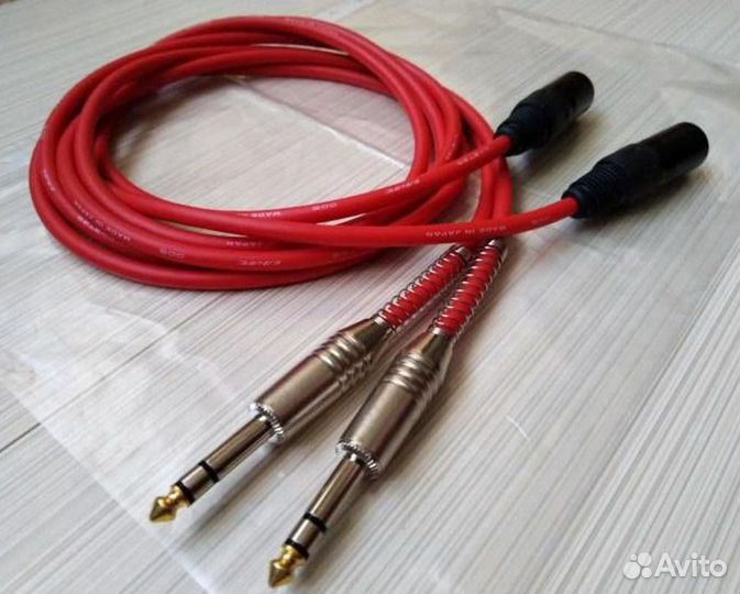 Кабели Canare Jack-XLR балансные для ст. мониторов