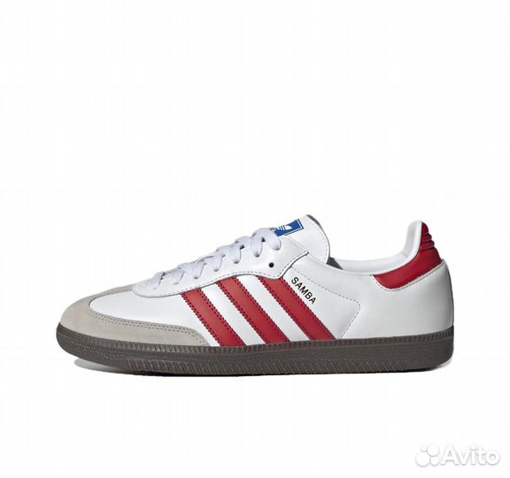 Adidas Originals Samba OG White Red оригинал