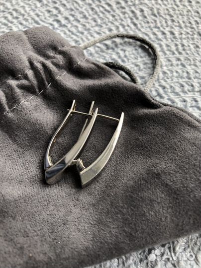 Серебряные серьги,кольцо,серьга каффа