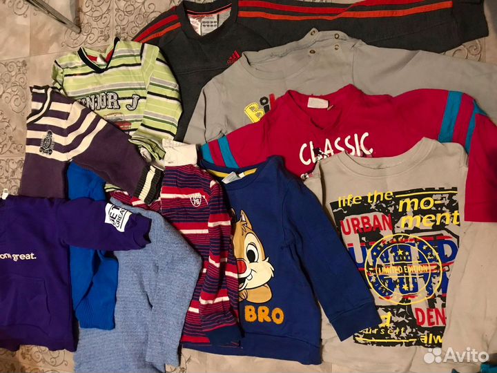 Детские вещи пакетом для мальчика 86-110 см