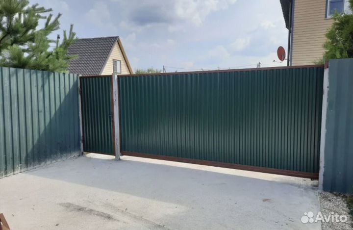 Откатные ворота. Изготовление и монтаж