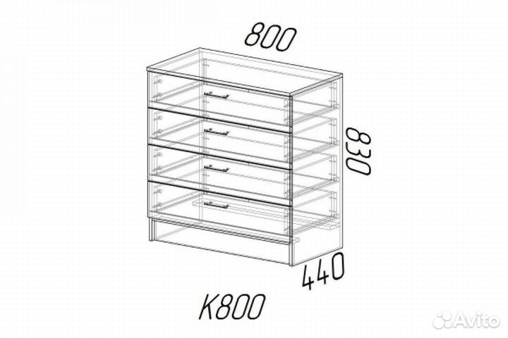 Комод К800