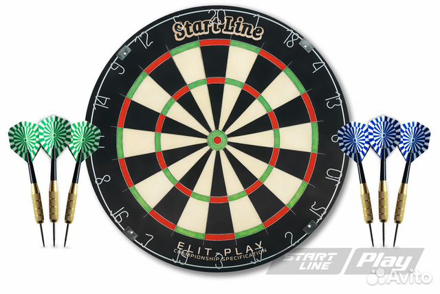 Комплект для игры в дартс SLP Elit-Play