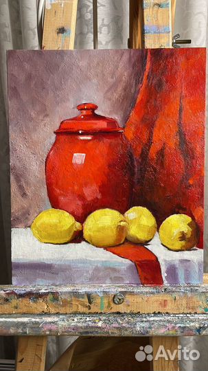 Картина с лимонами