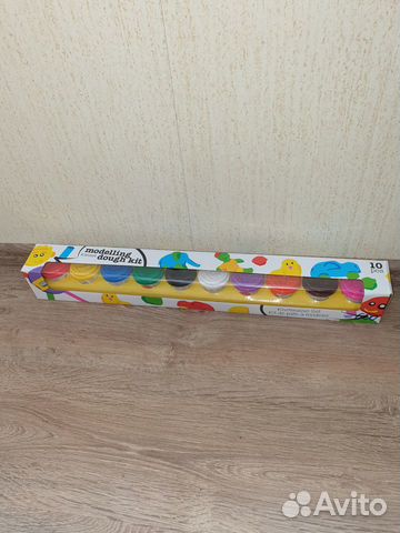 Пластилин-тесто 10 цветов. финляндия