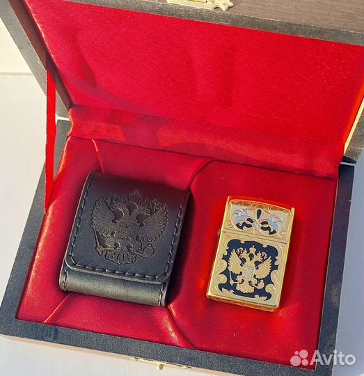 Зажигалка Zippo Герб России оригинал ручной работы