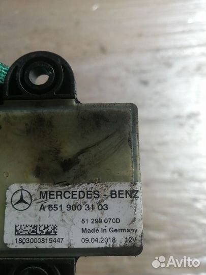 Реле свечей накала Mercedes Glk X204 OM651 2.2 CDI