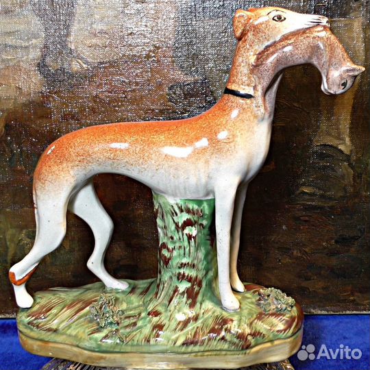 Борзая.19 век.Англия.Собака.Staffordshire