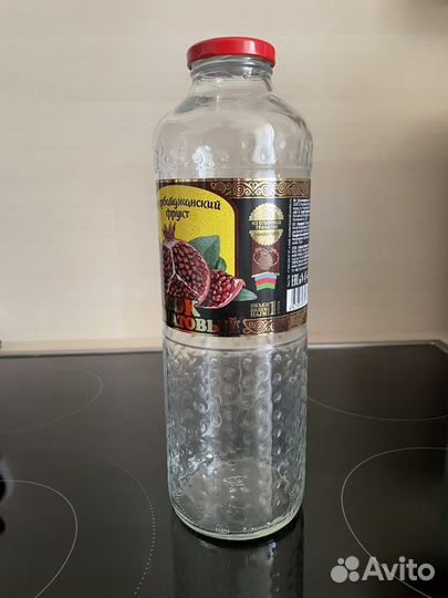 Стеклянная бутылка 1 л (цена за 50 шт)