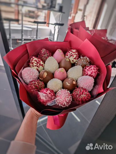 Букет из клубники в шоколаде