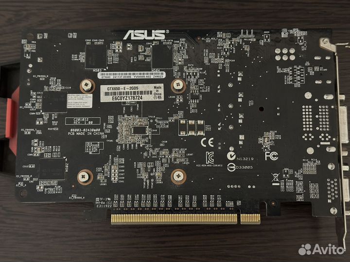 Видеокарта asus gtx650 e 2gd5