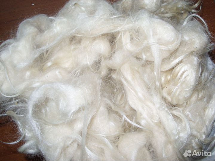 Козий пух белый