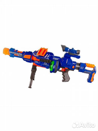 Бластер Blaze Storm с мягкими пулями 70 см синий Zecong Toys ZC7090