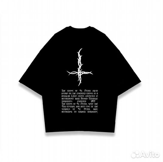 T shirt The cross black