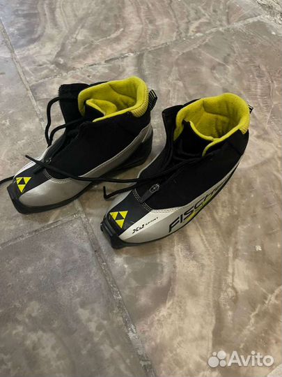 Лыжные ботинки fischer 34 размер детские