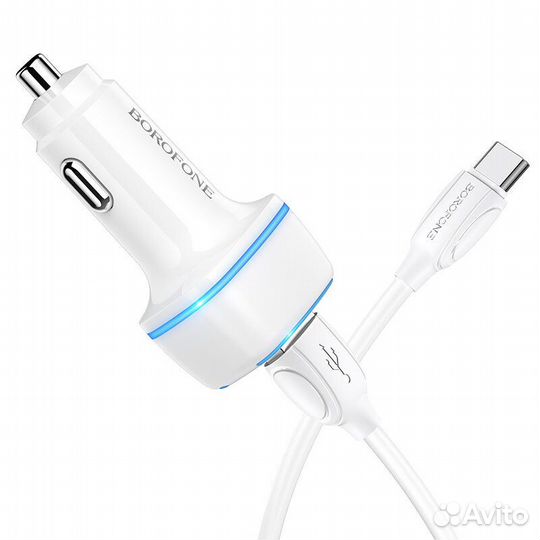 Автомобильное зарядное устройство borofone BZ14 Ma