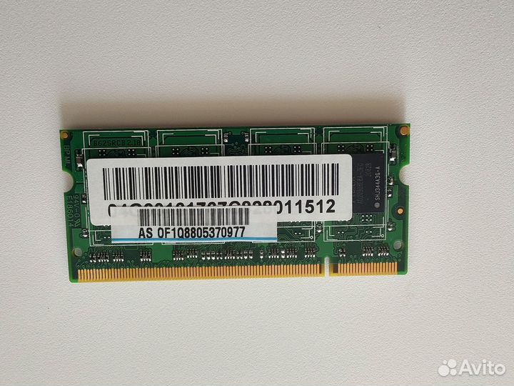 Оперативная память Adata DDR2 SO-dimm 1 Гб 667 мгц