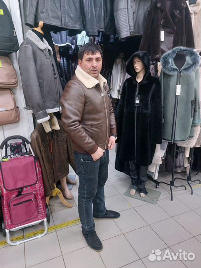 Мужской кожаный пилот