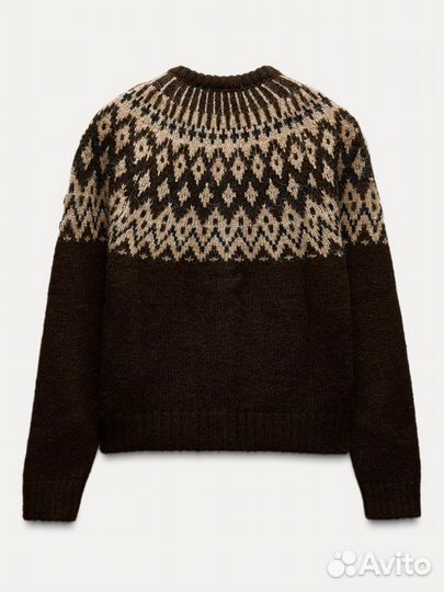 Жаккардовый кардиган zara в наличии