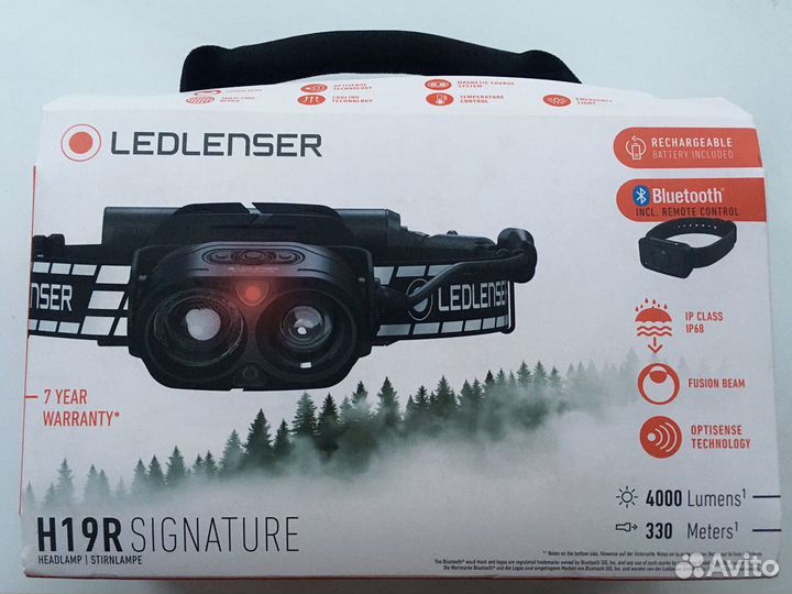 Налобный фонарь LED lenser H19R signature