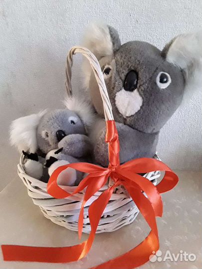 Мягкая игрушка коала мама С дитем