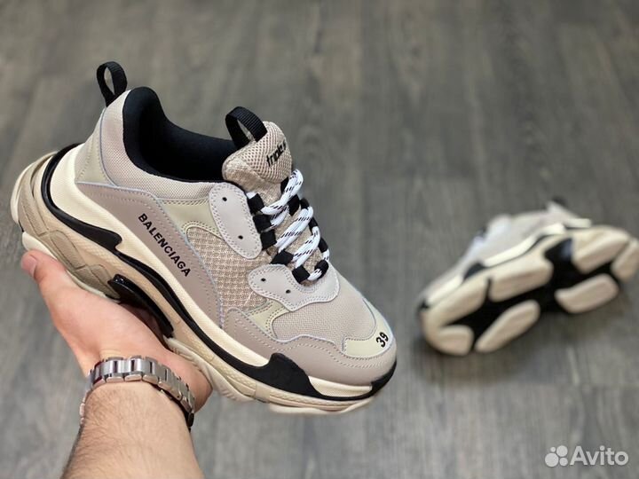 Кроссовки Balenciaga Triple-S Beige (36-40)