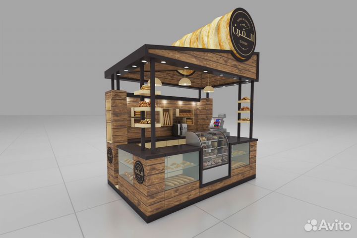 Мебель для Кофейни. Кофе с Собой Островок