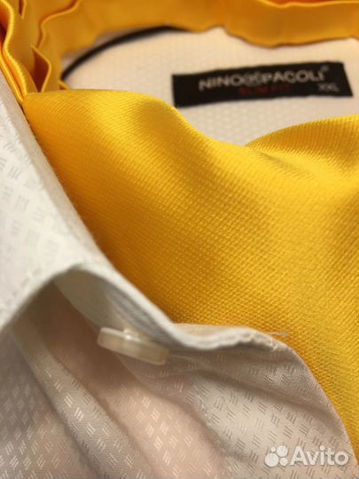 Новый желтый шейный платок-аскот