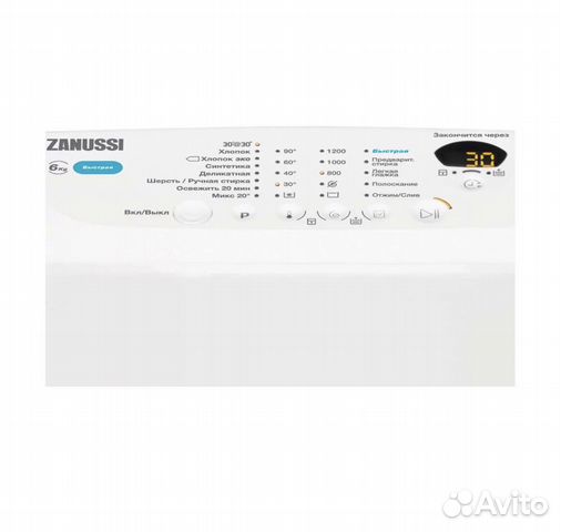 Вертикальная стиральная машина zanussi