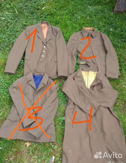 Военная форма СССР китель плащ