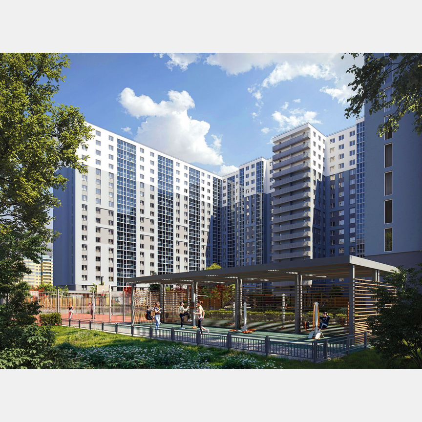 1-к. квартира, 39,7 м², 3/19 эт.